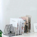 Office supplies metal bookends file holder storage frame